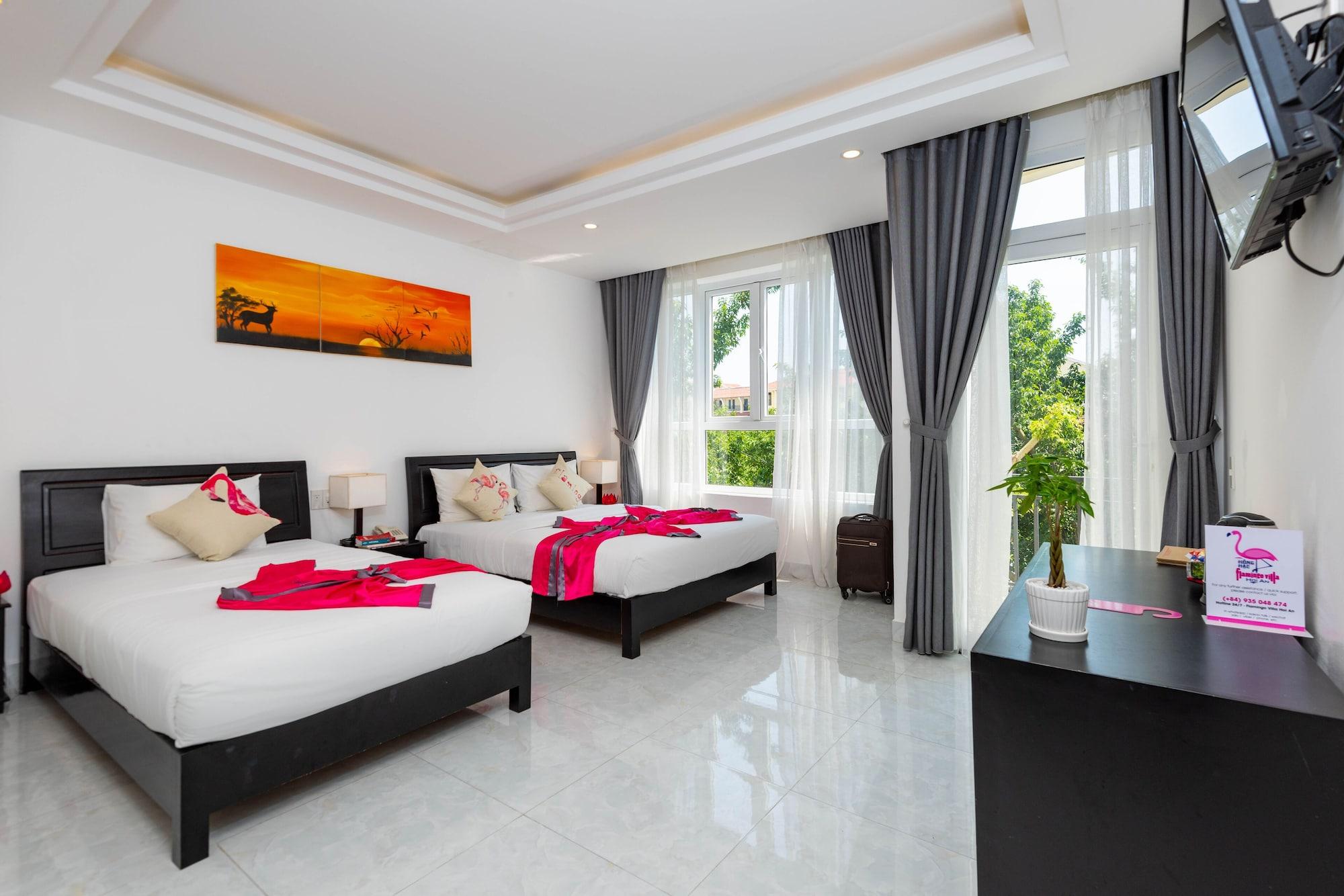 Flamingo Villa Homestay - Big Rooms With Balcony - Close To Hoi An Old Town 200M & Temple Bridge - Large Outside Pool For Sun Bathing Exterior photo