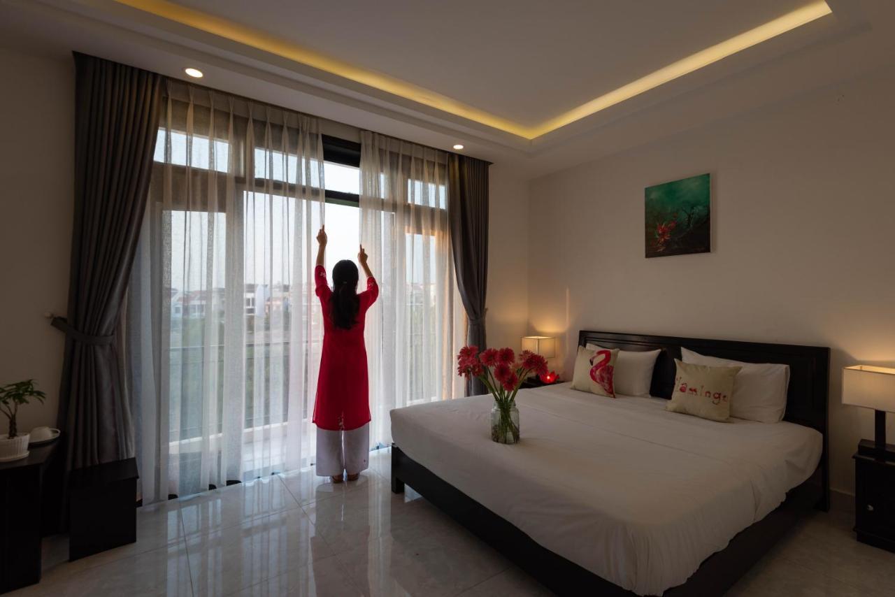 Flamingo Villa Homestay - Big Rooms With Balcony - Close To Hoi An Old Town 200M & Temple Bridge - Large Outside Pool For Sun Bathing Exterior photo